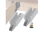 Kotarbau® Set Di 10 Ganci Per Travi 38 X 110 Mm Ganci Per Travi In Acciaio Zincato Ganci Per Travi Connettori Per Travi Pesanti Connettori Per Travi In Legno Travi In Legno