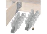 Kotarbau® Set Di 10 Ganci Per Travi 50 X 105 Mm Ganci Per Travi In Acciaio Zincato Ganci Per Travi Connettori Per Travi Pesanti Connettori Per Travi In Legno Travi In Legno