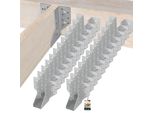 Kotarbau® Set Di 25 Ganci Per Travi 40 X 110 Mm Ganci Per Travi In Acciaio Zincato Ganci Per Travi Connettori Per Travi Pesanti Connettori Per Travi In Legno Travi In Legno