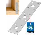 Kotarbau® Connettore Piatto 150 Mm X 35 Mm Lamiera Forata Argento Zincato Connettore Per Legno Interno - Esterno Lamiera Forata Connettore In Acciaio Lamiera Forata Barra Piatta
