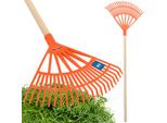 Kotarbau® Rastrello Per Foglie In Plastica Con Manico Arancione 370 X 440 Mm Rastrello Per Foglie A Ventaglio Rastrello Per Foglie In Plastica Rastrello Per Foglie Grande Rastrello Per Giardino Rastrello Per Prato Rastrello Per Giardino Largo Rastrello Per Giardino In Plastica