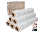 Kotarbau® 6 Rotoli Film Da Imballaggio Film Estensibile 2,6 Kg | L 350 M W 50 Cm | Film Estensibile Trasparente Rotolo Film Estensibile Film Trasparente Film Da Imballaggio Film Mobile Trasparente Per Mobili Film Da Imballaggio Stretc