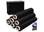 Kotarbau® 6 Rotoli Film Da Imballaggio Film Estensibile 2,6 Kg | L 350 M W 50 Cm | Film Estensibile Nero Film Da Imballaggio Rotolo Film Mobile Per Mobili Film Da Imballaggio Film Estensibile 500Mm