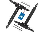 Kotarbau® 2 Pezzi Cerniere A T Nere L: 300 Mm Cerniere A Croce In Acciaio Verniciato A Polvere Cerniera Per Cancello Da Giardino Cerniera Per Porta In Legno Cerniera Per Persiana Nera Cerniere Per Cancello Cerniere Per Porte Pesanti Ferramenta Per Cancello Da Giardino Cancello S