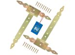 Kotarbau® 2 T Cerniere Oro L: 300 Mm Cerniere A Croce In Acciaio Zincato Cerniera Per Cancello Da Giardino Cerniera Per Porta In Legno Cerniera Per Persiana Cerniere Per Cancello Cerniere Per Porte Pesanti Ferramenta Per Cancelli Da Giardino Cerniere Per Cancelli Pesanti