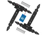 Kotarbau® 2 Pezzi Cerniere A T Nere L: 250 Mm Cerniere A Croce In Acciaio Verniciato A Polvere Cerniera Per Cancello Da Giardino Cerniera Per Porta In Legno Cerniera Per Persiana Nera Cerniere Per Cancello Cerniere Per Porte Pesanti Ferramenta Per Cancello Da Giardino Cancello S