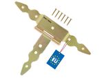 Kotarbau® Cerniere A T Oro L: 150 Mm Cerniere A Croce In Acciaio Zincato Cerniera Per Cancello Da Giardino Cerniera Per Porta In Legno Cerniera Per Persiana Cerniere Per Cancello Cerniere Per Porte Pesanti Ferramenta Per Cancelli Da Giardino Cerniere Per Cancelli Pesanti