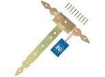 Kotarbau® Cerniere A T Oro L: 300 Mm Cerniere A Croce In Acciaio Zincato Cerniera Per Cancello Da Giardino Cerniera Per Porta In Legno Cerniera Per Persiana Cerniere Per Cancello Cerniere Per Porte Pesanti Ferramenta Per Cancelli Da Giardino Cerniere Per Cancelli Pesanti