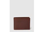 Portemonnaie mit Label-Details Modell 'Romano'