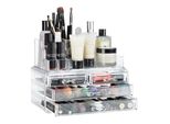 Relaxdays 2 X Organizzatore Di Trucco Trasparente
