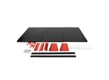 Parete Attrezzi Wiltec 120X60Cm Composta Da 3 Pannelli Forati Con 17 Ganci Per Appendere Gli Attrezzi Da Lavoro Porta Attrezzi Parete Forata