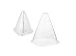 Cappello Per Piante Relaxdays, 24 Pezzi, Protezione Dalle Lumache, Protezione Dal Gelo, Aiuto Alla Crescita, Hbt: 22 X 19 X 19 Cm, Pvc, Trasparente