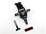Porta Targa Zieger Pro Compatibile Con Yamaha YZF-R125 Bj 2014-18