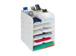 Organizzatore Da Tavolo Con Scomparti RD42749, Bianco