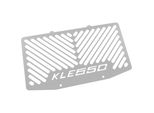 Copriradiatore Zieger Compatibile Con Kawasaki Versys 650 Design Logo Argento