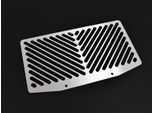 Copriradiatore Zieger Compatibile Con Kawasaki Versys 650 Clean Argento