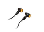 Indicatore Di Direzione Universale Per Moto Smd Jack Nero Senza Anello Di Rifinitura Alluminio Colorato M8 Omologato E