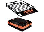 Vevor Cestello Portatutto Per Auto Cestello Portatutto Universale 1305 X 915 X 127 Mm Capacità Di Carico 90 Kg Portapacchi Portabagagli Nero