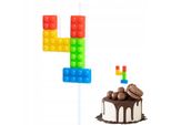 Candela Di Compleanno Lego Numero 4 Colorata Per Festa Di Compleanno