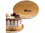 Cake Topper Rotondo Oro Spesso 34 Cm Cake Topper Rigido