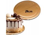 Cake Topper Spesso Rotondo Dorato 24Cm Cake Topper Rigido