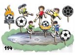 Set Di Decorazione Per Torte - Calcio 10 Pezzi.