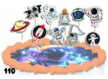 Set Per La Decorazione Di Torte - Cosmos Astronaut 10 Pezzi.