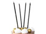 Candele Nere E Oro Per Feste Di Compleanno 8 Pezzi