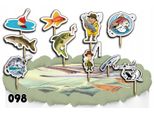 Set Per La Decorazione Di Torte - Hobby Fishes 10 Pz.