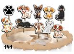 Set Di Decorazione Per Torte - Animali Pejsci Pejsci 10 Pz.