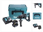 Makita Dhr 202 Rtj 18V Tassellatore Sds-Plus A Batteria In Valigetta Makpac + 2X Batterie 5,0 Ah + Caricatore