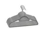 Vidaxl 20 Pezzi. Set Di Appendini Antiscivolo In Velluto Grigio