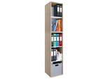 Scaffale E Libreria Dell'ufficio Lona Sonoma Oak A. 183 X L. 35 X P. 37 Cm