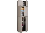 Armadietti Multiuso Lona Grigio A. 223 X L. 70 X P. 39 Cm
