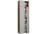 Armadio Ufficio Lona Grigio A. 223 X L. 70 X P. 39 Cm