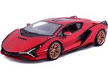 Bburago 18-21099 - Modellino Di Auto - Lamborghini Sian Fkp 37 (Rosso, Scala 1:24)
