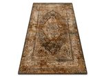 Tappeto Di Lana Superior Nuri Cognac Marrone 235X350 Cm