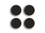 Zeller 11236 4 Zeller Magnete Schwarz Ø 2,3 X 0,9 Cm