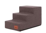Hobbydog Gradini Per Cani Inari, Per Animali Malati E Anziani, Ausilio All'ingresso, Rampa Due Misure - 3 Gradini - 50 X 30 X 30 Cm [Taglia: M] - Marrone