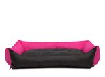 Cuscino Per Cani Letto Per Cani Posto Per Dormire Cuscino Per Cani Pontes - Eco - 105 X 75 X 17 Cm [Taglia: Xxl] - Rosa Con Nero