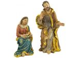 Figure Di Presepio D'atmosfera Sacra Famiglia 2 Pezzi, Circa 13 Cm, 72740