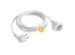 Arebos Cavo Di Prolunga 5M IP20 Schuko Interno 1,5 Mm² Bianco