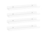 Syfax™ Mensole Da Parete 4 Pz Bianche 40X9X3 Cm