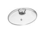 Coperchio In Vetro Con Manico In Acciaio Inox 18 Cm