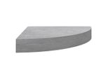 Syfax™ Mensola Angolare Grigio Cemento 25X25X3,8 Cm In Mdf