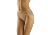Wolbar Donna Pantaloni Slip In Pizzo Fantasia Intima Wb433 , Beige, S