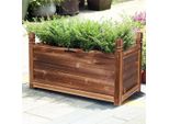 Wisfor Fioriera In Legno Impregnato Per Giardino, Balcone, 60X30X33Cm