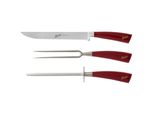 Berkel Set 3 Coltelli Da Frittura Elegance Red
