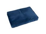 Exclusiv Letto Per Cani Cuscino Per Cani Con Memory Foam Per Cani Di Media Taglia Letto Per Cani Lavabile In Pelle Scamosciata Large L: 60 X 80 Cm Colore: Blu Scuro Velve