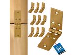Kotarbau® Cerniera Per Cassa 100 X 25 Mm 10 Pz Cerniera Per Tavolo Arrotolata Cerniere Per Mobili Cerniera Per Mobili Zincata Cerniera Per Porta Cerniera Per Cassa Cerniere Per Armadio